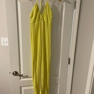 American Eagle Outfitters Bright Yellow Midi Dress